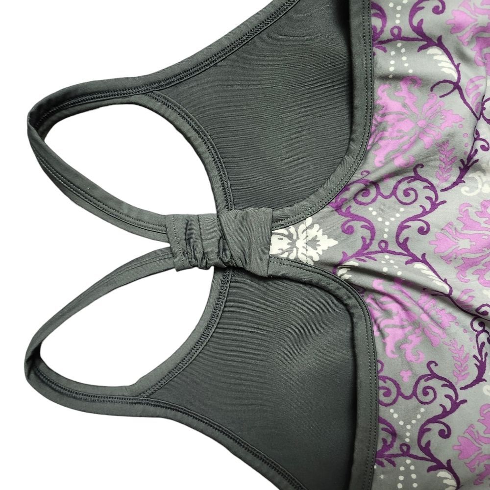 Athleta Gray and Purple Paisley Pavrita Tank Top. Sz. S - Picture 7 of 9